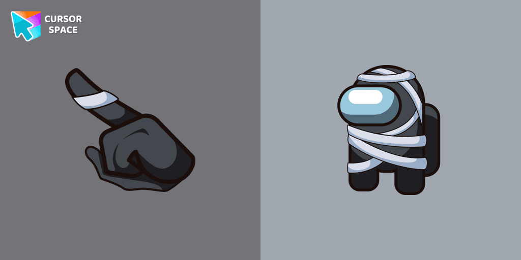 Among Us Mummy Character cursor cursor pack